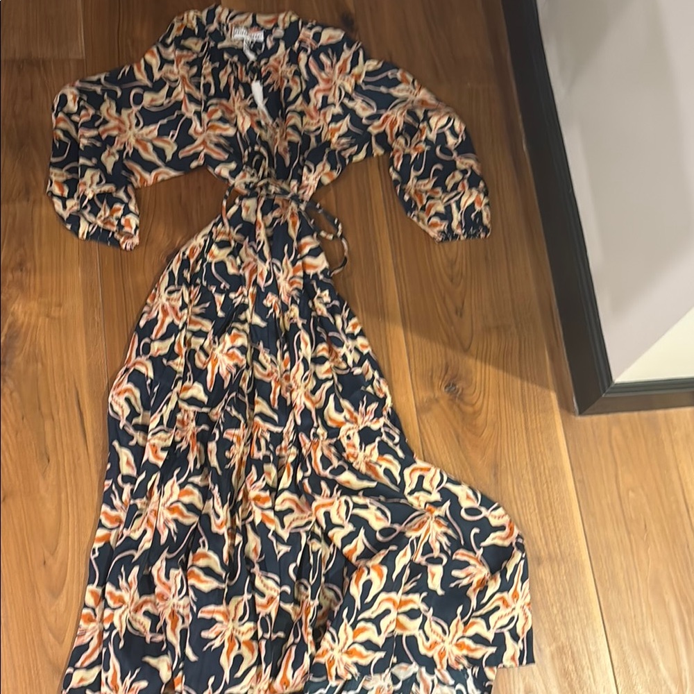 Apiece Apart silk maxi dress size small